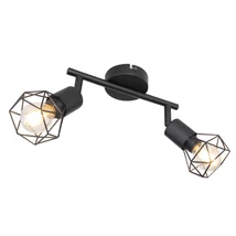 Globo XARA I spotlámpafekete fém fekete fém E14 2x 40W (nem tartozék) IP20 - 54802S-2