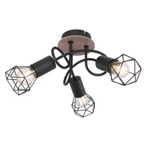 Globo XARA I mennyezet lámpafekete fém fekete fém E14 3x 40W (nem tartozék) IP20 - 54802S-3DH