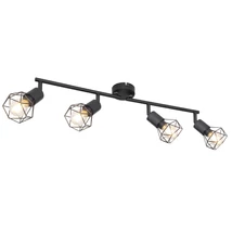 Globo XARA I spotlámpafekete fém fekete fém E14 4x 40W (nem tartozék) IP20 - 54802S-4