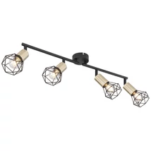 Globo XARA I spotlámpafekete fém fekete fém E14 4x 40W (nem tartozék) IP20 - 54802S-4AB