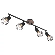 Globo XARA I spotlámpafekete fém fekete fém E14 4x 40W (nem tartozék) IP20 - 54802S-4H