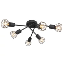 Globo XARA I mennyezet lámpafekete fém fekete fém E14 6x 40W (nem tartozék) IP20 - 54802S-6
