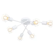 Globo XARA I mennyezet lámpafehér fém fehér fém E14 6x 40W (nem tartozék) IP20 - 54802W-6