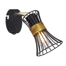 Globo PURRA spotlámpafekete fém fekete fémrúdak E14 1x 40W (nem tartozék) IP20 - 54814-1