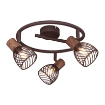 Globo ISABELLE spotlámparozsdás fém rozsda hatású fém E14 3x 40W (nem tartozék) IP20 - 54817-3