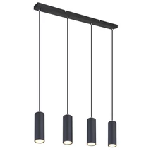 Globo ROBBY függesztékmatt fekete fém matt fekete fém GU10 4x 35W (nem tartozék) IP20 - 57911-4HB