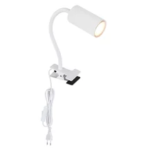 Globo ROBBY csiptetős lámpamatt fehér fém matt fehér fém GU10 1x 25W (nem tartozék) IP20 - 57911KW
