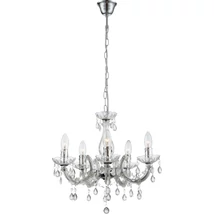 Globo CUIMBRA II csillárkróm fém áttetsző akril E14 5x 40W (nem tartozék) IP20 - 63116-5