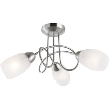 Globo MITIS mennyezet lámpamatt nikkel fém törött hatású üveg E14 3x 40W (nem tartozék) IP20 - 63170-3