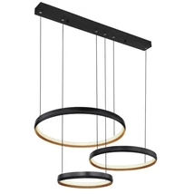 Globo HALLI függesztékmatt fekete fém arany fém LED 1x 55W (tartozék) IP20 - 67193-55H