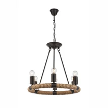Globo ULLEU függesztékfekete fém E27 6x 40W (nem tartozék) IP20 - 69029-6