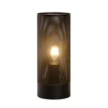 Lucide BELI asztali lámpa modern stílus fém fekete henger forma E27 IP20 - 03516/01/30
