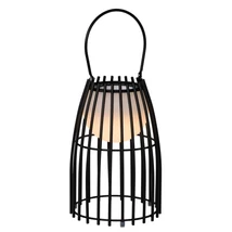 Lucide FJARA kültéri asztali lámpa retró stílus fém fekete félkör forma LED IP44 - 06801/01/30