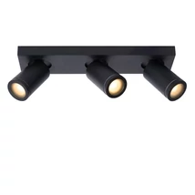 Lucide TAYLOR fürdőszobai mennyezeti spotlámpa modern stílus alumínium fekete henger forma GU10-LED IP44 - 09930/15/30
