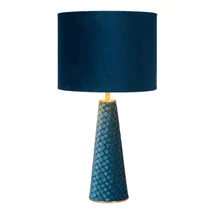 Lucide EXTRAVAGANZA VELVET asztali lámpa retró stílus fém türkiz kerek forma E27 IP20 - 10501/81/37