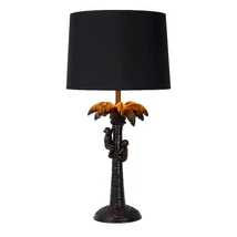 Lucide EXTRAVAGANZA COCONUT asztali lámpa retró stílus műanyag fekete E27 IP20 - 10505/81/30