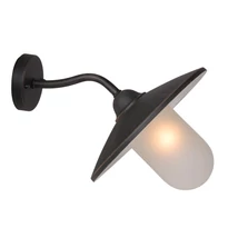Lucide ARUBA fali lámpa házikó stílus fém rozsda barna kerek forma E27 IP44 - 11870/01/97