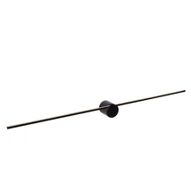 Lucide MIZAR fürdőszobai fali lámpa modern stílus alumínium fekete szögletes forma LED IP44 - 12201/90/30