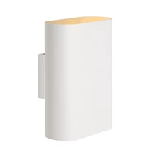 Lucide OVALIS fali lámpa modern stílus fém fehér ovális forma E14 IP20 - 12219/02/31