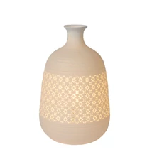 Lucide TIESSE asztali lámpa retró stílus porcelán fehér E14 IP20 - 13534/30/31
