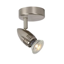 Lucide CARO-LED fali spotlámpa modern stílus fém szatén króm kerek forma GU10-LED IP20 - 13955/05/12
