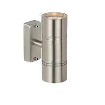 Lucide ARNE-LED fali lámpa modern stílus acél szatén króm kerek forma GU10-LED IP44 - 14867/11/12