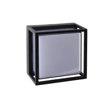 Lucide SINGA LED fali lámpa modern stílus alumínium fekete szögletes forma LED IP54 - 15801/10/30