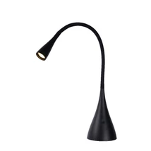 Lucide ZOZY asztali lámpa modern stílus műanyag fekete háromszög forma LED IP20 - 18656/03/30