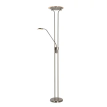 Lucide CHAMPION-LED állólámpa modern stílus fém szatén króm kerek forma LED IP20 - 19792/24/12