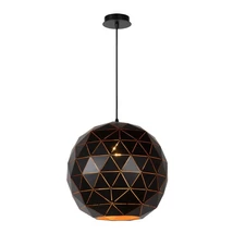 Lucide OTONA függeszték modern stílus fém fekete kerek forma E27 IP20 - 21409/40/30