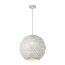 Lucide OTONA függeszték modern stílus fém fehér kerek forma E27 IP20 - 21409/40/31