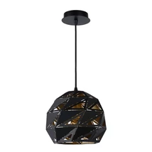 Lucide MALUNGA függeszték modern stílus fém fekete matt arany-sárgaréz gömb forma E27 IP20 - 21415/25/30