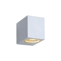 Lucide ZORA-LED kültéri fali lámpa modern stílus alumínium fehér szögletes forma GU10-LED IP44 - 22860/05/31