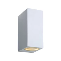 Lucide ZORA-LED kültéri fali lámpa modern stílus alumínium fehér szögletes forma GU10-LED IP44 - 22860/10/31