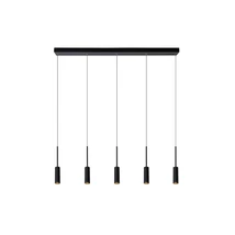 Lucide TUBULE függeszték modern stílus alumínium fekete szögletes forma LED IP20 - 24401/35/30