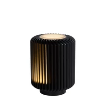 Lucide TURBIN asztali lámpa modern stílus alumínium fekete henger forma LED IP20 - 26500/05/30