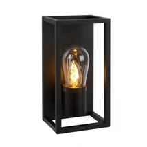 Lucide CARLYN fürdőszobai fali lámpa modern stílus alumínium fekete szögletes forma E14 IP54 - 27200/01/30