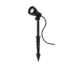 Lucide SPIKE növényvilágító modern stílus fém fekete kerek forma GU10-LED IP54 - 27882/05/30