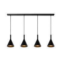 Lucide GIPSY függeszték modern stílus beton fekete E27 IP20 - 35410/04/30