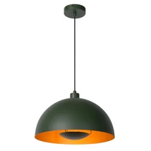Lucide SIEMON függeszték modern stílus acél zöld matt arany-sárgaréz félkör forma E27 IP20 - 45496/01/33