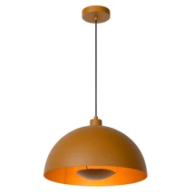 Lucide SIEMON függeszték modern stílus acél okkersárga matt arany-sárgaréz félkör forma E27 IP20 - 45496/01/44
