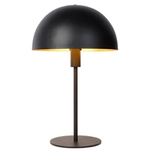 Lucide SIEMON asztali lámpa modern stílus acél fekete kerek forma E14 IP20 - 45596/01/30