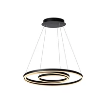 Lucide TRINITI függeszték modern stílus alumínium fekete fehér kerek forma LED IP20 - 46402/99/30