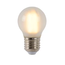 Lucide E27-LED szabályozható filament fényforrás Vintage stílus üveg savmart gömb forma E27-LED IP20 - 49021/04/67