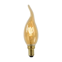 Lucide E14-LED szabályozható filament fényforrás 3W 165lm 2200K 360° Cri80 üveg borostyán - 49036/03/62