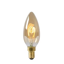 Lucide E14-LED szabályozható filament fényforrás 3W 165lm 2200K 360° Cri80 üveg borostyán - 49043/03/62