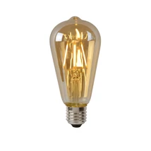 Lucide E27-LED szabályozható filament fényforrás Vintage stílus üveg borostyán gömb forma E27-LED IP20 - 49068/05/62