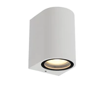 Lucide ZARO kültéri fali lámpa modern stílus alumínium fehér félkör forma GU10 IP44 - 69801/01/31
