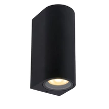 Lucide ZARO kültéri fali lámpa modern stílus alumínium fekete félkör forma GU10 IP44 - 69801/02/30