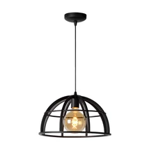 Lucide DIKRA függeszték modern stílus fém fekete kerek forma E27 IP20 - 76464/01/30